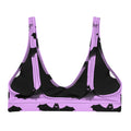 Stylish Aensland Padded Bikini Top featuring a fun bat print, perfect for sunny days and versatile mixing and matching.