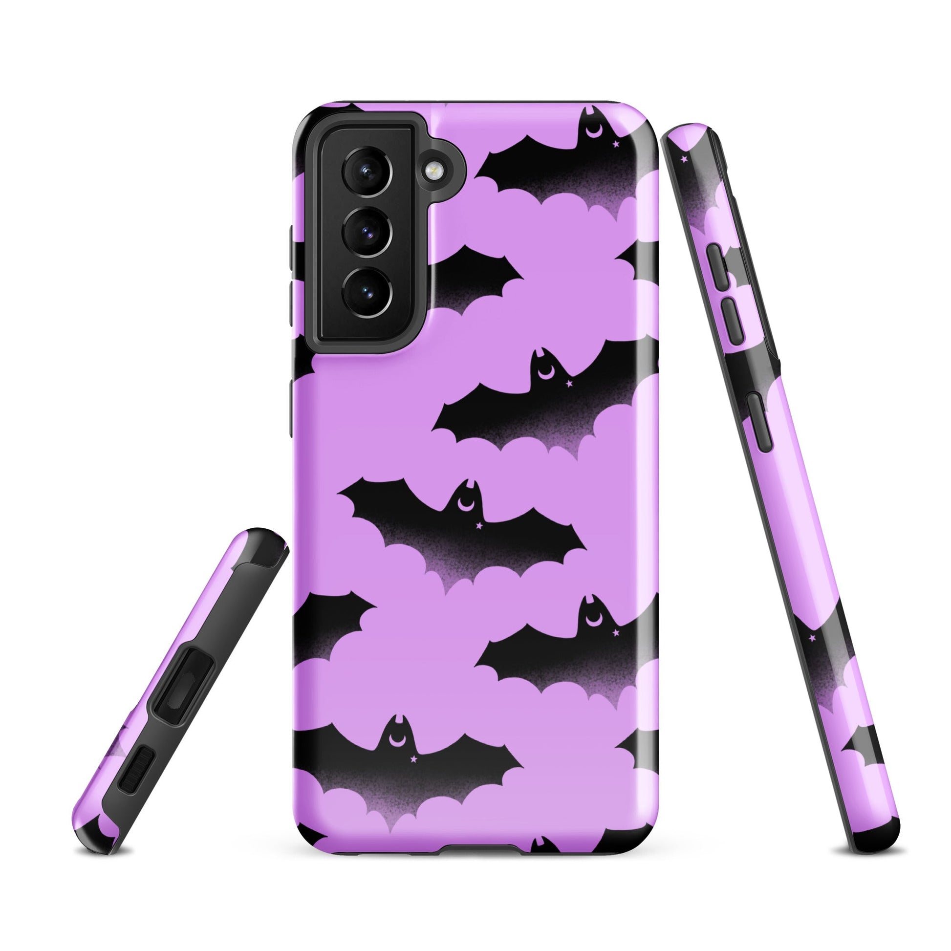 Stylish Aensland Samsung® Tough Case with bat design, offering durable protection for your Galaxy S21 FE.