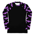 Aensland Rash Guard featuring a stylish bat print, perfect for sun protection during active sports.
