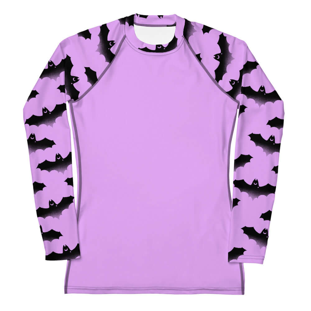Stylish Aensland Rash Guard in purple, perfect for active sports with sun and wind protection.