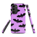 Stylish Aensland Samsung® Tough Case with bat design, offering impact resistance and dual-layer protection.