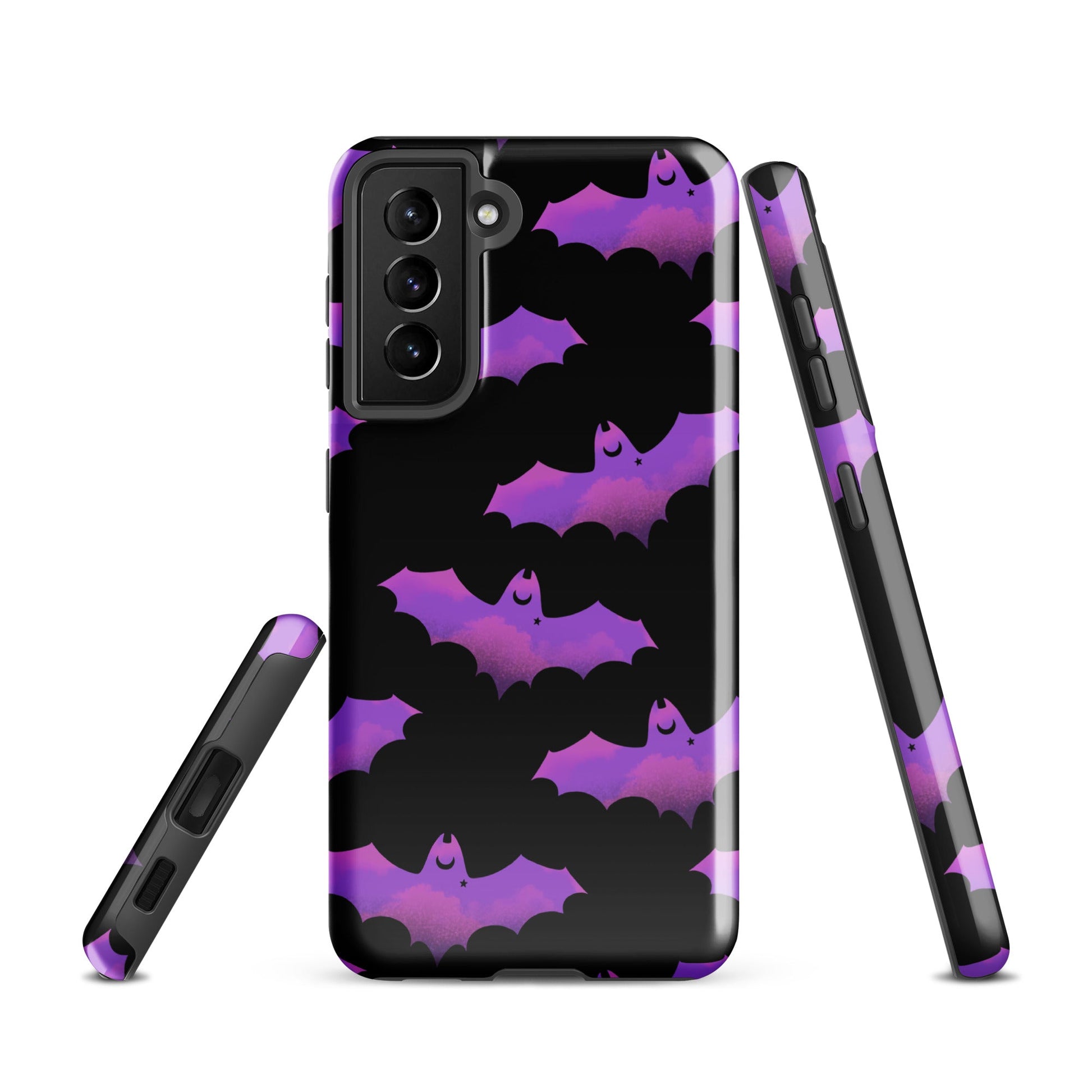 Stylishly protect your phone with the Aensland Samsung® Tough Case featuring a vibrant bat design and durable construction.
