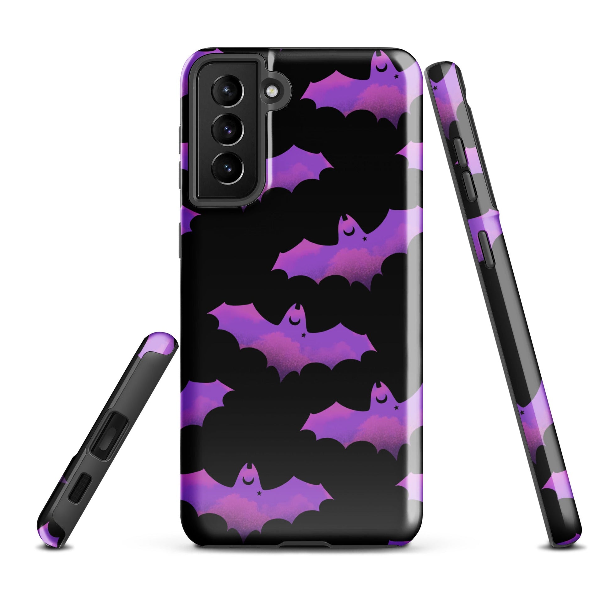 Aensland Samsung® Tough Case features a sleek design with vibrant bats, ensuring protection from bumps and scratches.