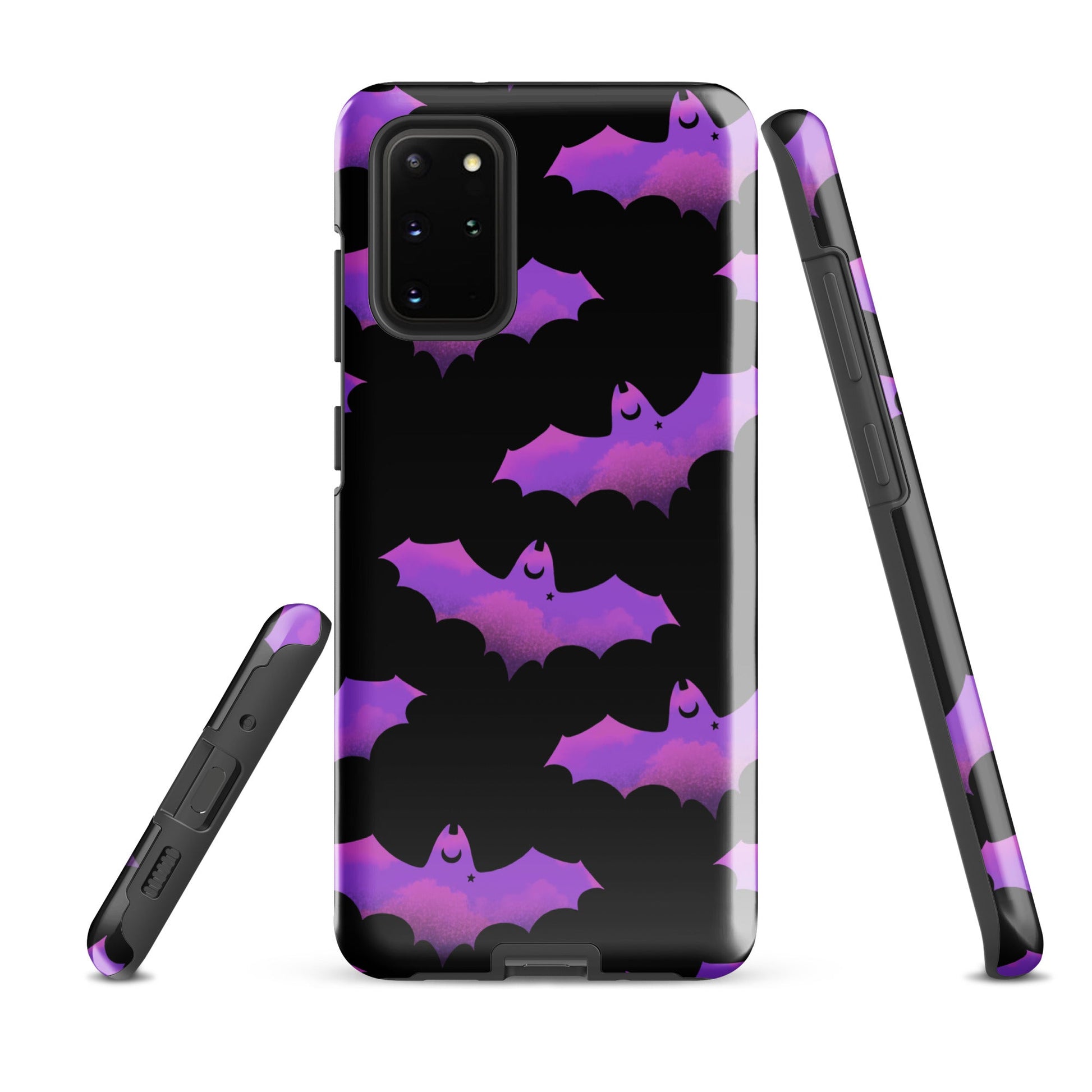Aensland Samsung® Tough Case features a stylish bat design, providing impact resistance and sleek protection for your phone.