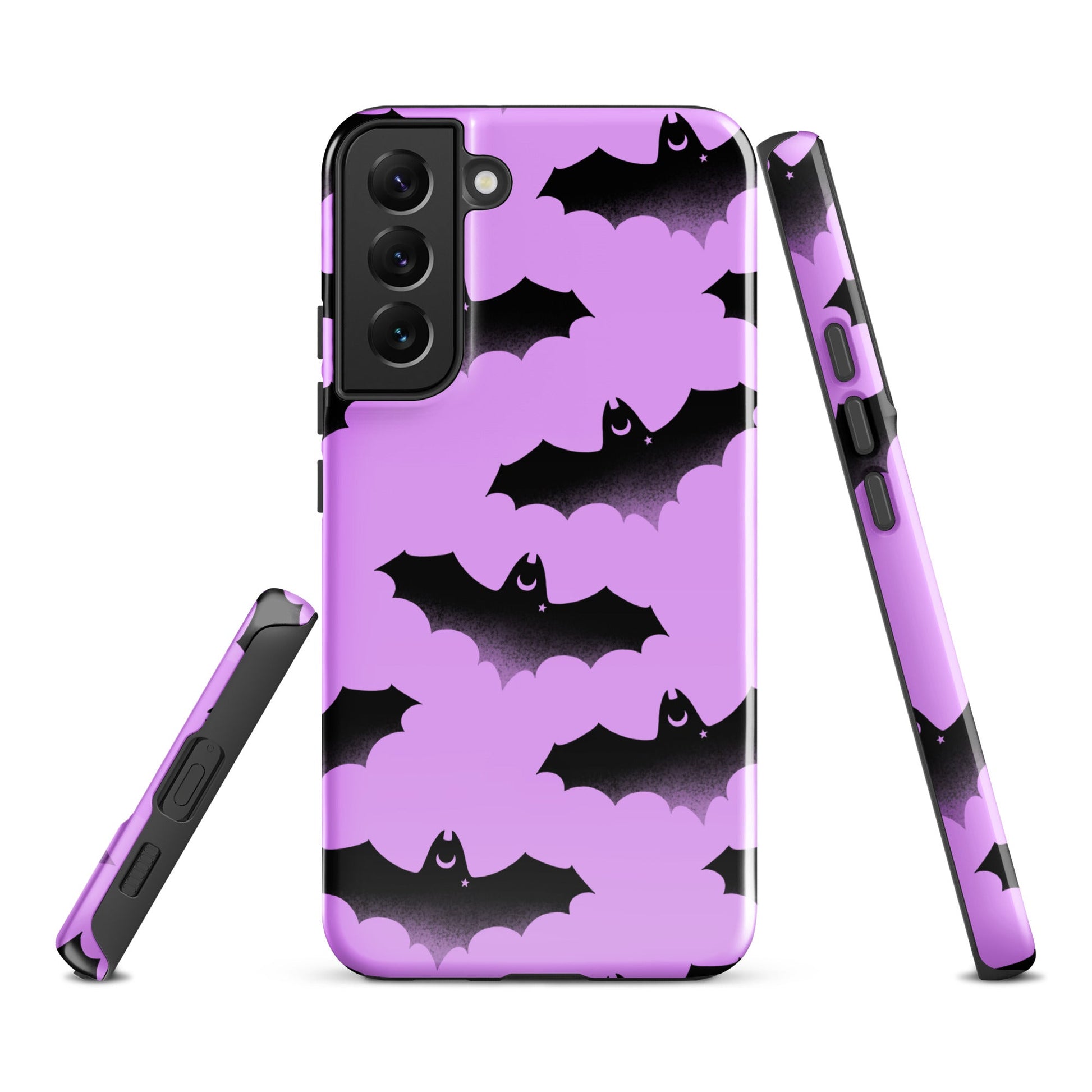 Stylish Aensland Samsung® Tough Case features a unique bat design for durable, impact-resistant protection.