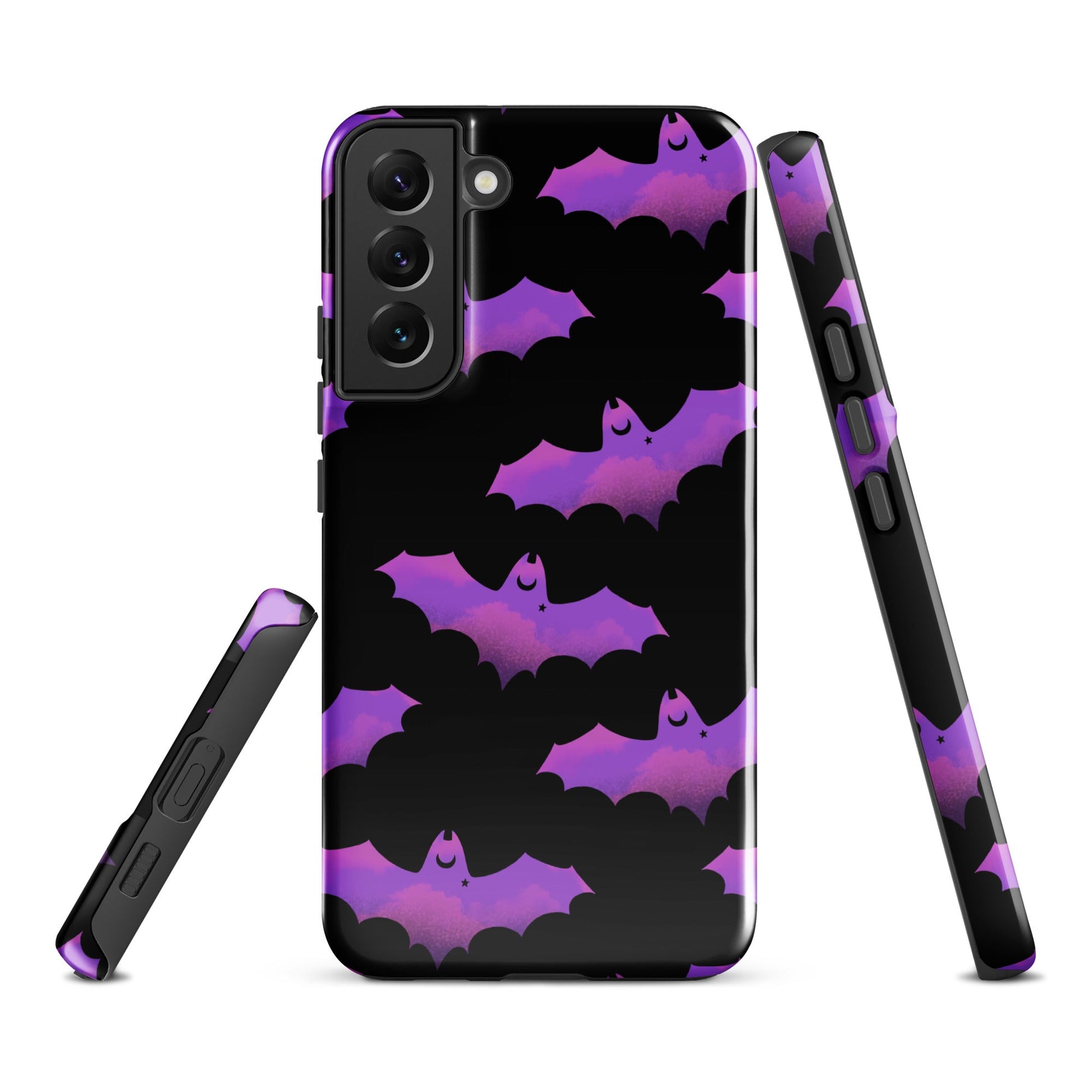 Aensland Samsung® Tough Case featuring a sleek design with bats, offering impact-resistant protection for your phone.