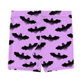 Morrigan-inspired Aensland Shorts in a playful bat print, perfect for comfort and style in any outfit.
