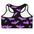 Aensland Sports bra features a playful bat design, combining style and support for your workouts. Perfect gym motivation!