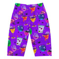 High-waisted Monster Party Biker Shorts feature fun, colorful prints perfect for workouts or casual wear.