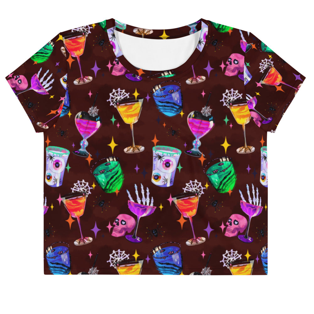 Colorful and fun, the Monster Party Crop Top is perfect for showcasing your style at any event.