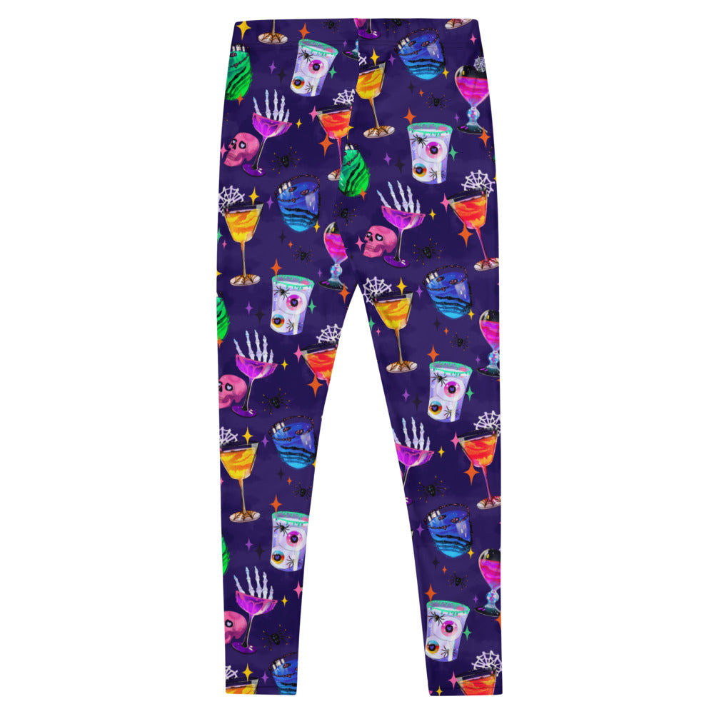 Stylish Monster Party Leggings in vibrant colors, perfect for workouts or Halloween festivities!