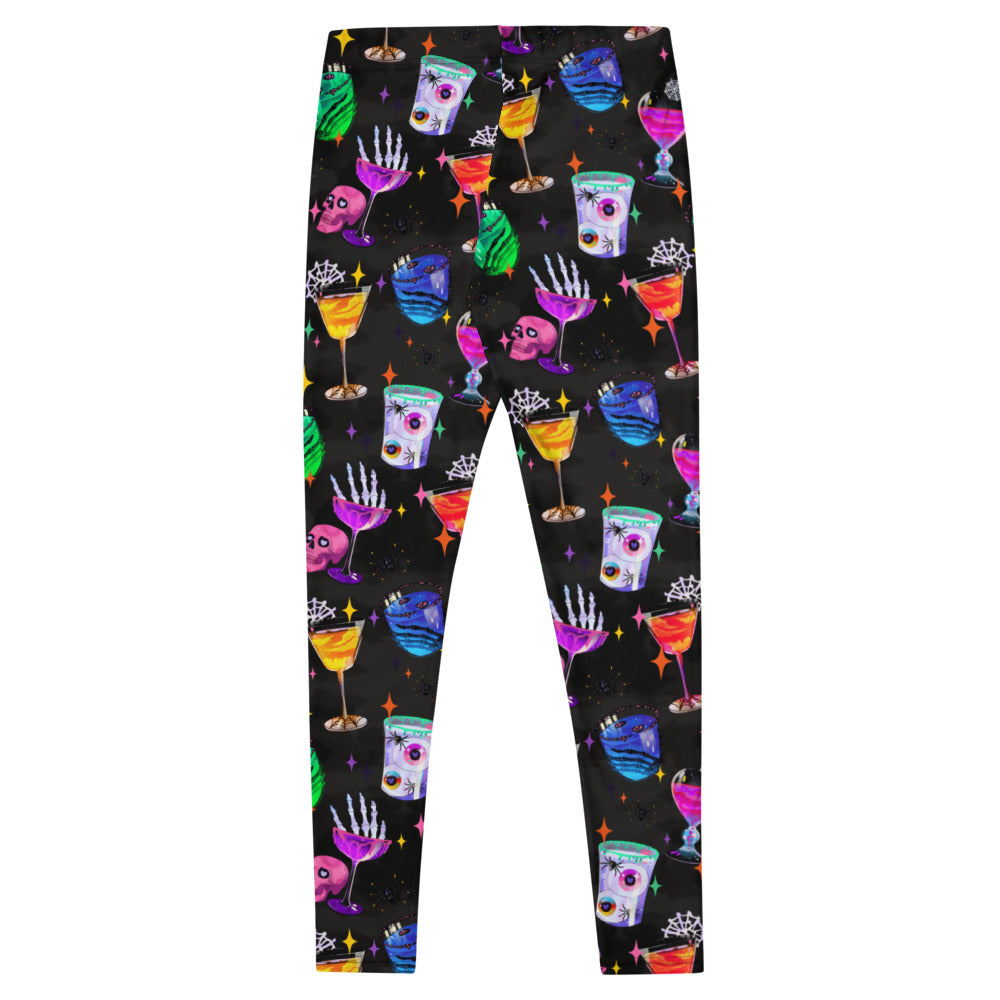 Monster Party Leggings feature a fun, colorful design perfect for workouts and Halloween celebrations.