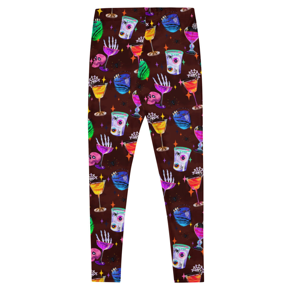 Colorful Monster Party Leggings feature festive designs, ideal for workouts and Halloween fun. Perfect for spooky outings!