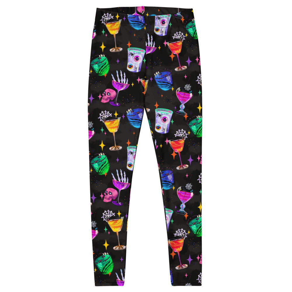 Stylish Monster Party Leggings feature vibrant designs, perfect for workouts and Halloween celebrations.