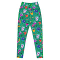 Stylish Premium Monster Party Leggings with vibrant Halloween designs, perfect for workouts and festive outings.