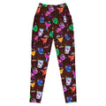 Stylish Premium Monster Party Leggings featuring vibrant Halloween designs, perfect for workouts and spooky events.