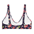 Matsuri Padded Bikini Top features playful goldfish and floral patterns, perfect for summer fun and comfort.