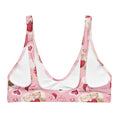 Stylish and comfy, the Sugar Sweetheart Padded Bikini Top features a fun print and removable pads for versatility.