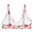Stylish Matsuri Padded Bikini Top featuring a cute goldfish and floral design, perfect for spring and summer fun.