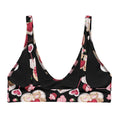 Sugar Sweetheart Padded Bikini Top features a fun print, perfect for mixing and matching for a trendy beach look.