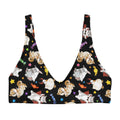 Trick or Treaters Padded Bikini Top features playful pet designs, perfect for mixing and matching for any beach day.