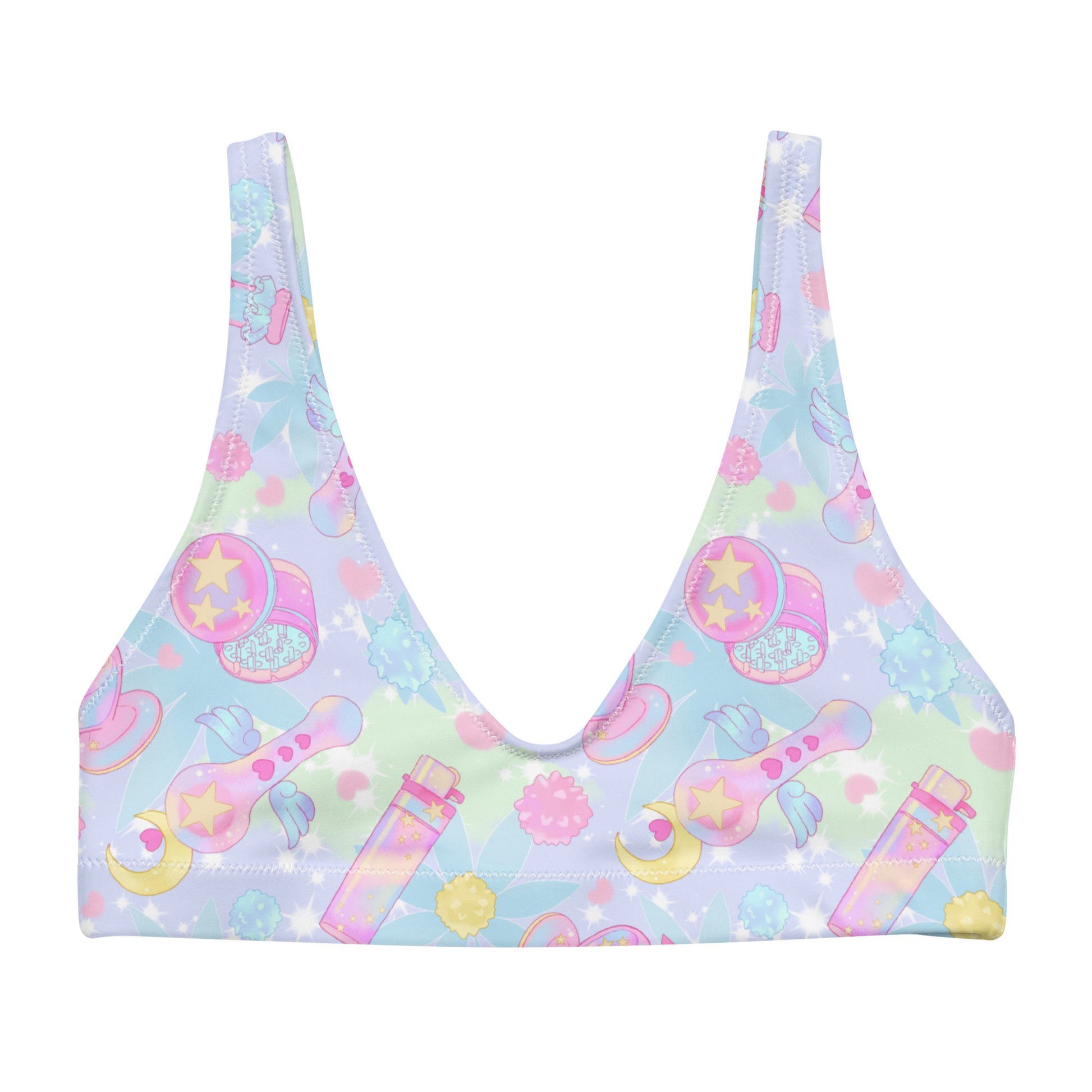Bright and playful, the Indica Magica Padded Bikini Top is perfect for your kawaii outfits and summer fun.