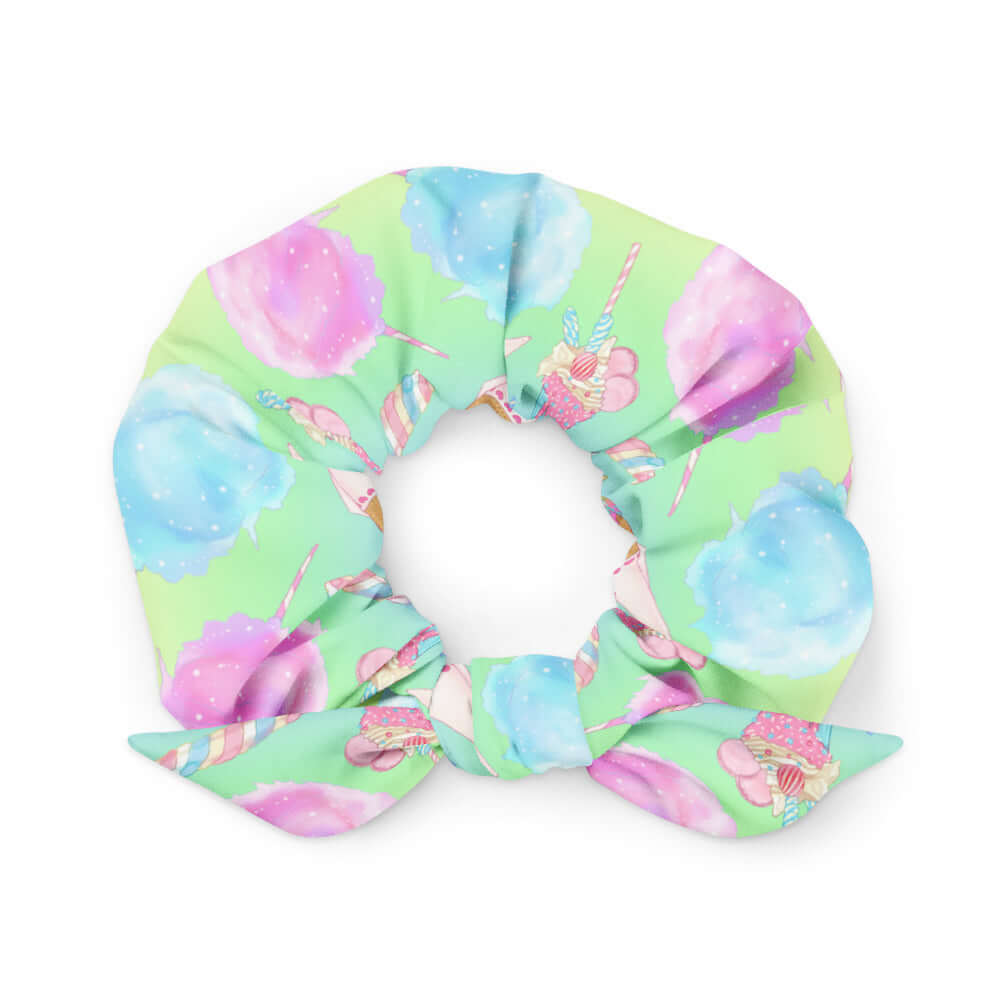 Rainbow Candy Scrunchie