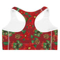 Poinsettia Sports bra (Red) | Koibito Clothing.