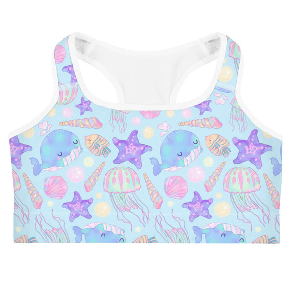 Under the Sea Sports bra | Koibito Clothing.