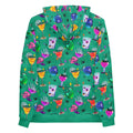Vibrant Monster Party Hoodie with a fun print, perfect for a cozy and stylish outfit this season.