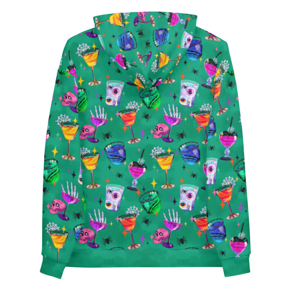 Vibrant Monster Party Hoodie with a fun print, perfect for a cozy and stylish outfit this season.