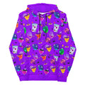 Vibrant Monster Party Hoodie featuring a fun, spooky design perfect for a cozy, casual look. Ideal for Halloween vibes!