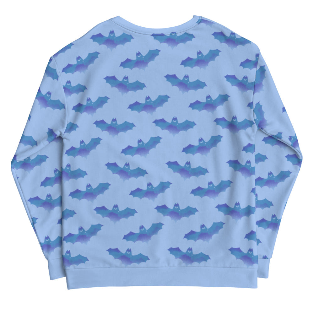 Cozy Lilith Sweatshirt featuring an adorable bat design, perfect for casual wear and staying warm.
