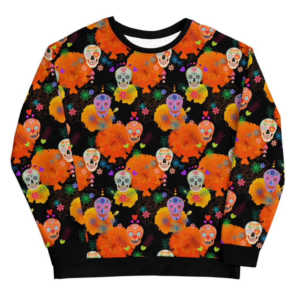Sugar Skull Sweatshirt | Koibito Clothing.