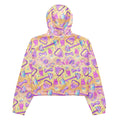 Lightweight and stylish, the Glitter Gains cropped windbreaker features a fun all-over print for adventurous hikes.