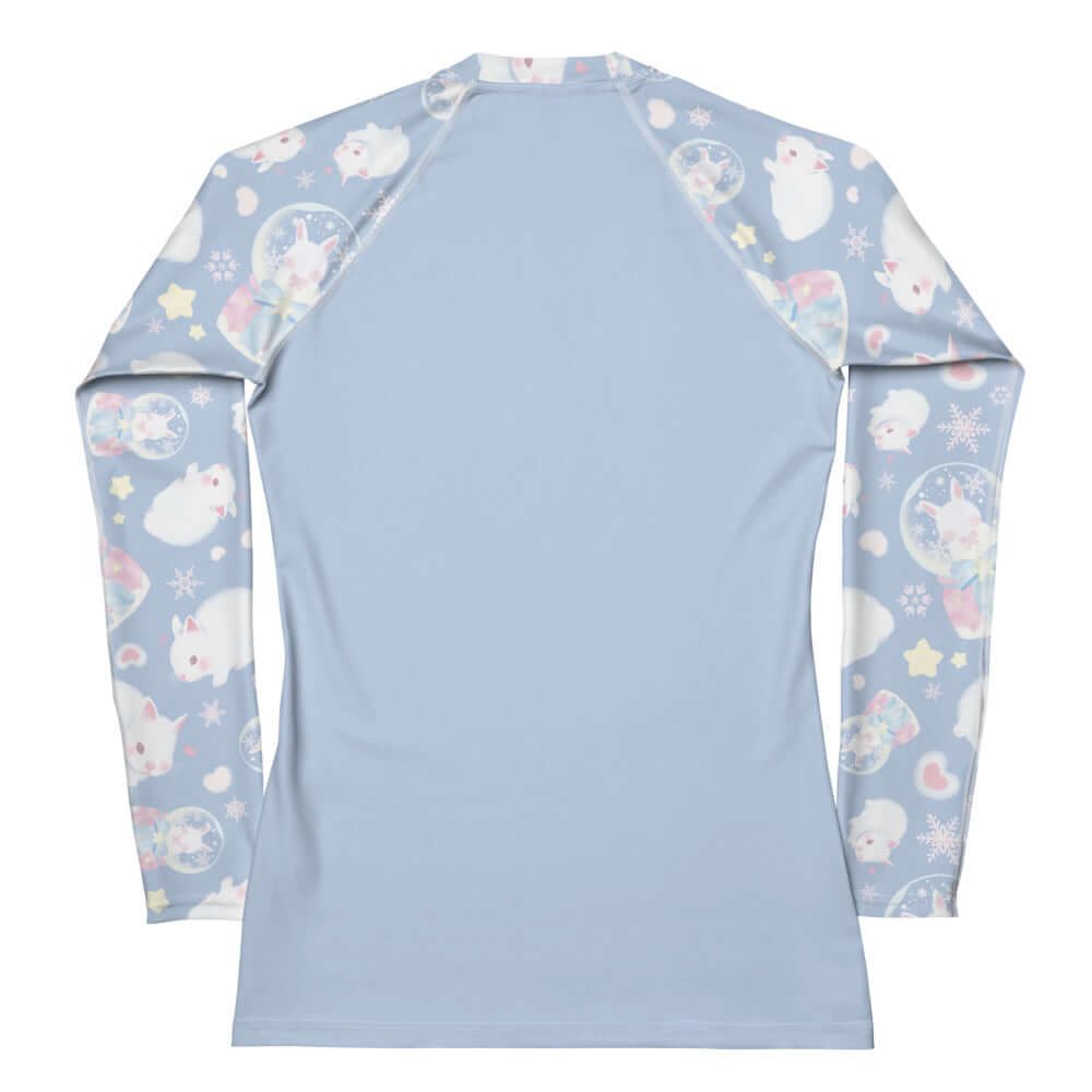 Stylish Snow Bunny Rash Guard with a comfortable fit, perfect for outdoor sports and sun protection.