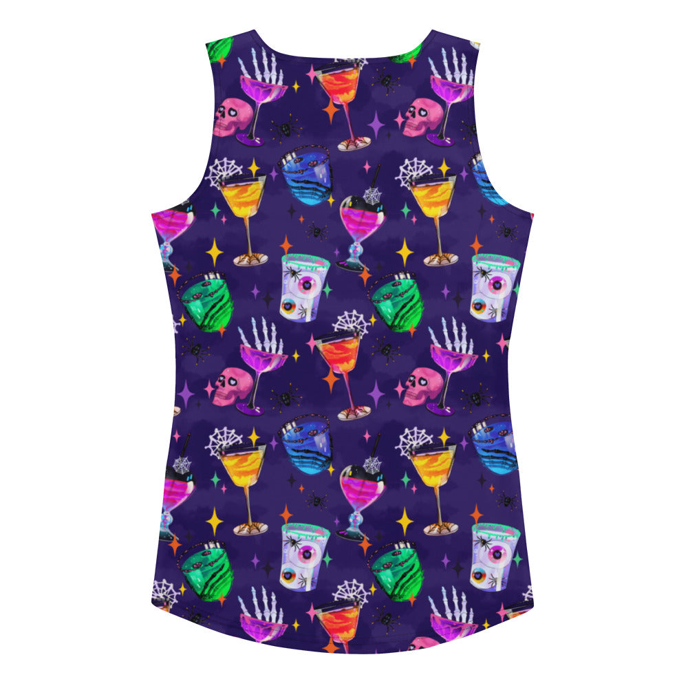 Colorful Monster Party Tank Top featuring fun designs perfect for showcasing your inner ghoul. Ideal for any occasion!