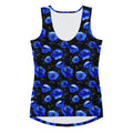 Chic and versatile, the Enchanted Rose Tank Top features a stunning blue floral design, perfect for any occasion.
