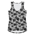 Chic and versatile Enchanted Rose Tank Top, perfect for workouts or nights out, featuring a stylish rose pattern.