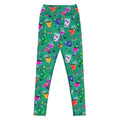 High-waisted Monster Party Leggings feature a fun spooky design, perfect for workouts and Halloween festivities!