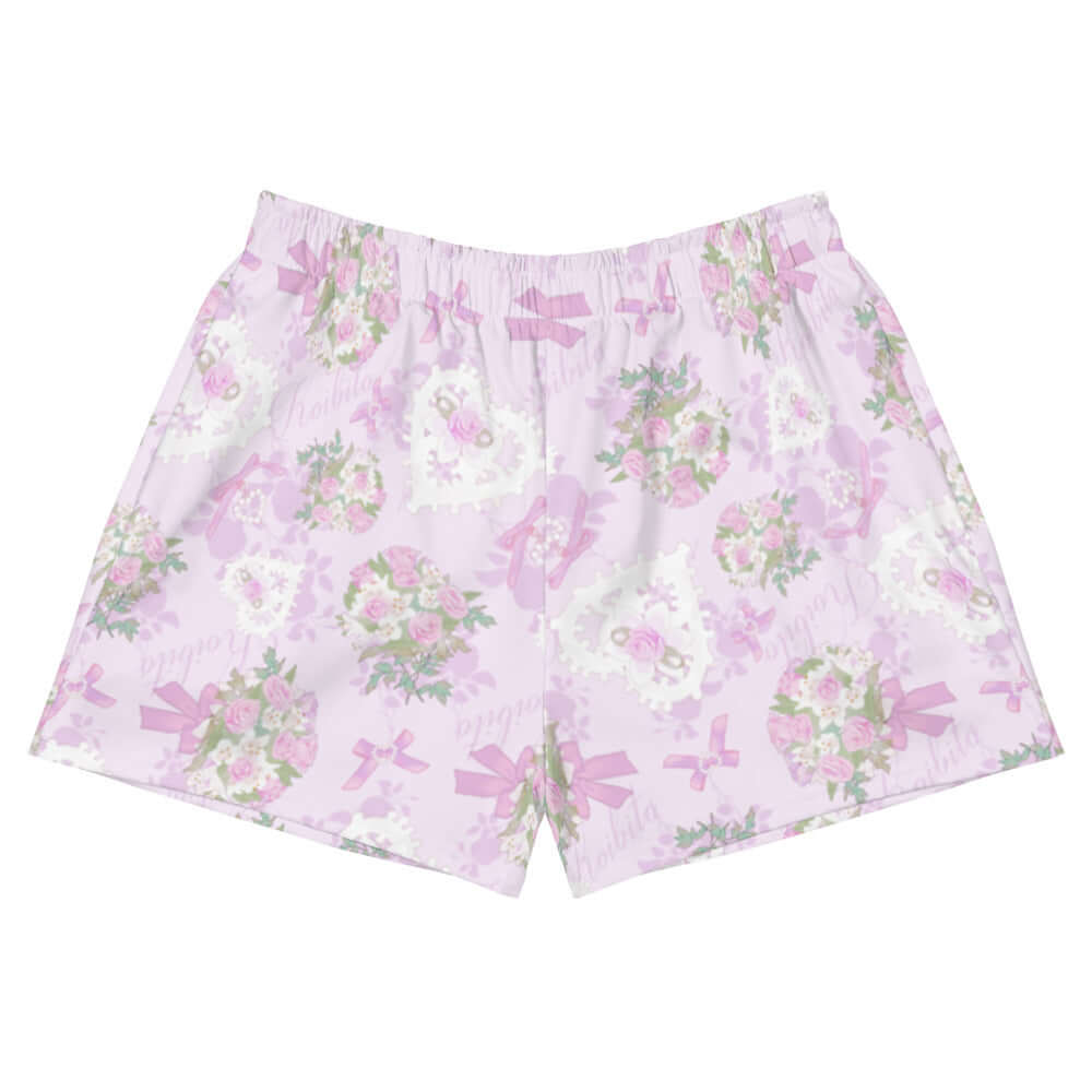 Soft pastel Anniversary Athletic Short Shorts, perfect for fun in the sun or gym workouts, offering ultimate comfort.