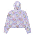 Lightweight and stylish, the Anniversary cropped windbreaker features floral prints, perfect for any adventure.