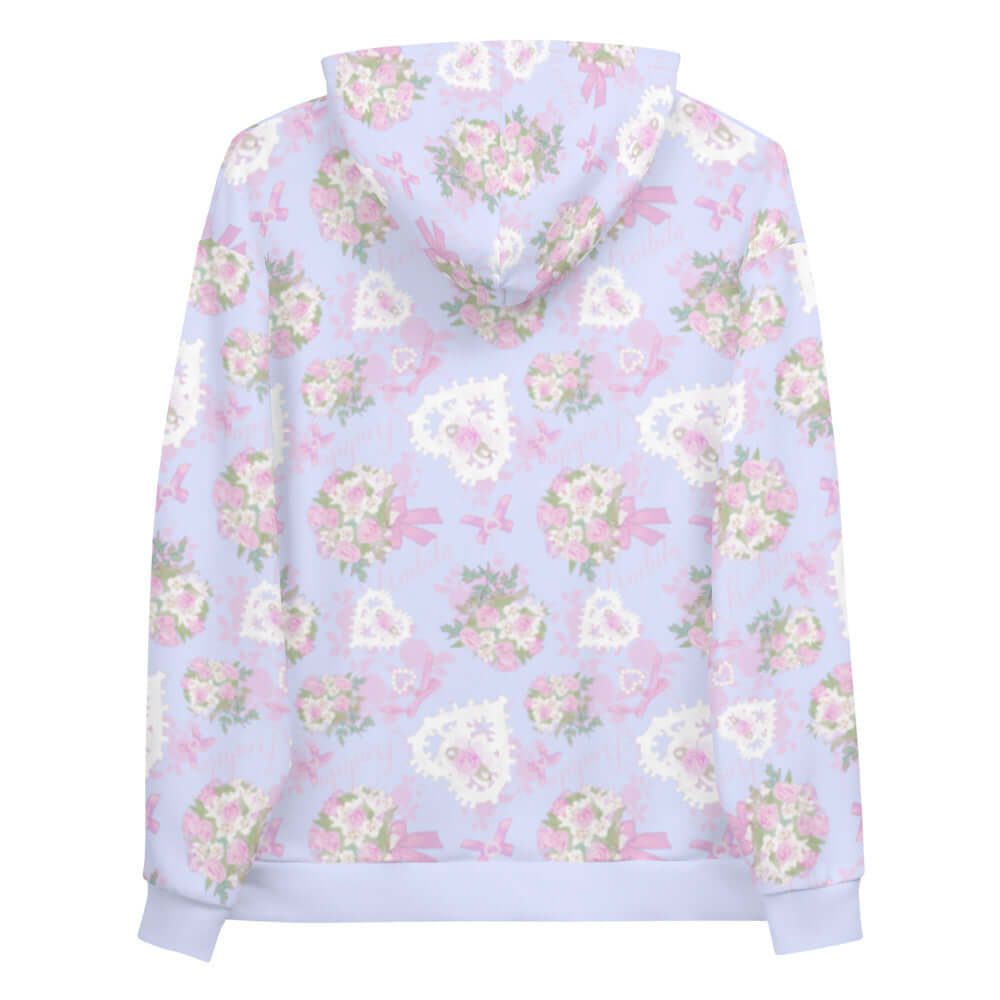 Celebrate style with the Anniversary Hoodie, featuring a floral print perfect for shoujo manga fans.