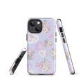 Stylish Anniversary iPhone® Tough Case featuring floral designs, offering durability and protection for your device.