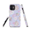 Stylish Anniversary iPhone® Tough Case featuring floral designs, offering durable protection and impact absorption.