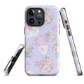 Stylish Anniversary iPhone® Tough Case featuring floral design for maximum protection and trendy aesthetics.