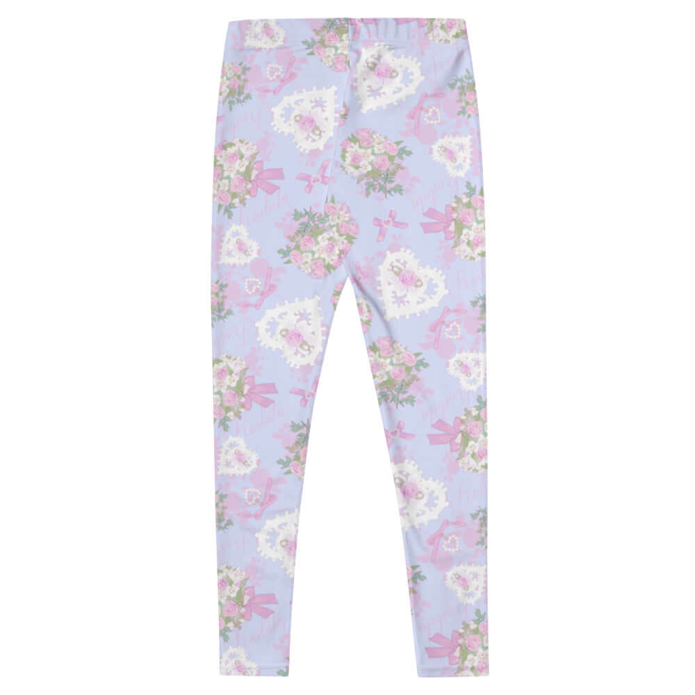 Stylish Anniversary Leggings in pastel floral design offer elegance and comfort for any occasion. Perfect for everyday wear!