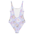 Flattering Anniversary One-Piece Swimsuit with a beautiful floral design, perfect for showcasing your femininity.