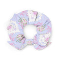 Pastel floral Anniversary Scrunchie, perfect for adding elegance to your outfit. Trendy accessory for every occasion.