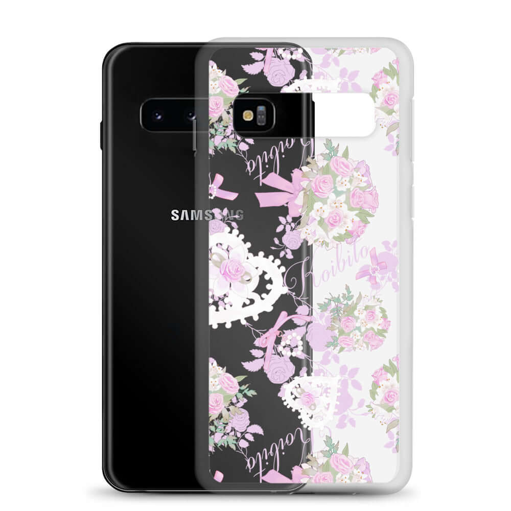Stylish Anniversary Samsung® Clear Case, perfect for pastel lovers, offers protection from scratches and dirt.